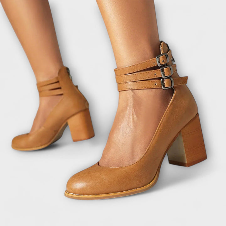 Magdaléna Elegantni Cipele s Visokom Petom i Trakom