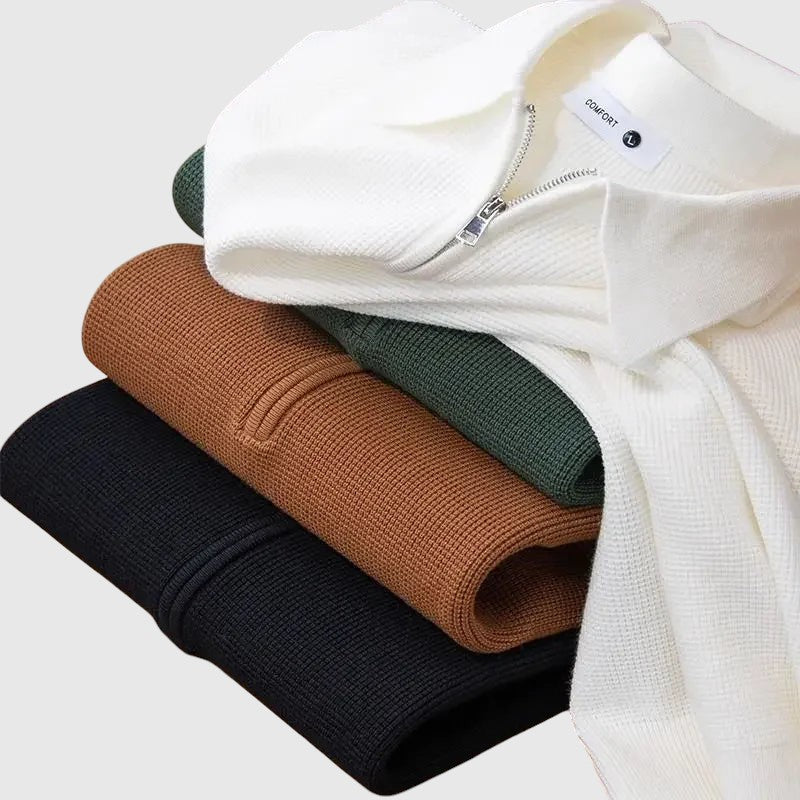 Libuše - Elegantna muška majica s patentnim zatvaračem