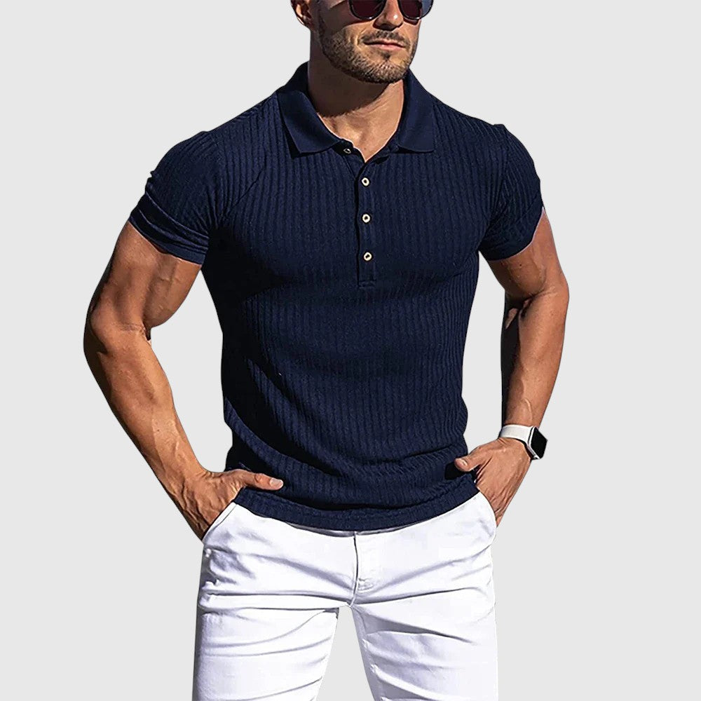 Libuše - Elegantna prugasta polo majica