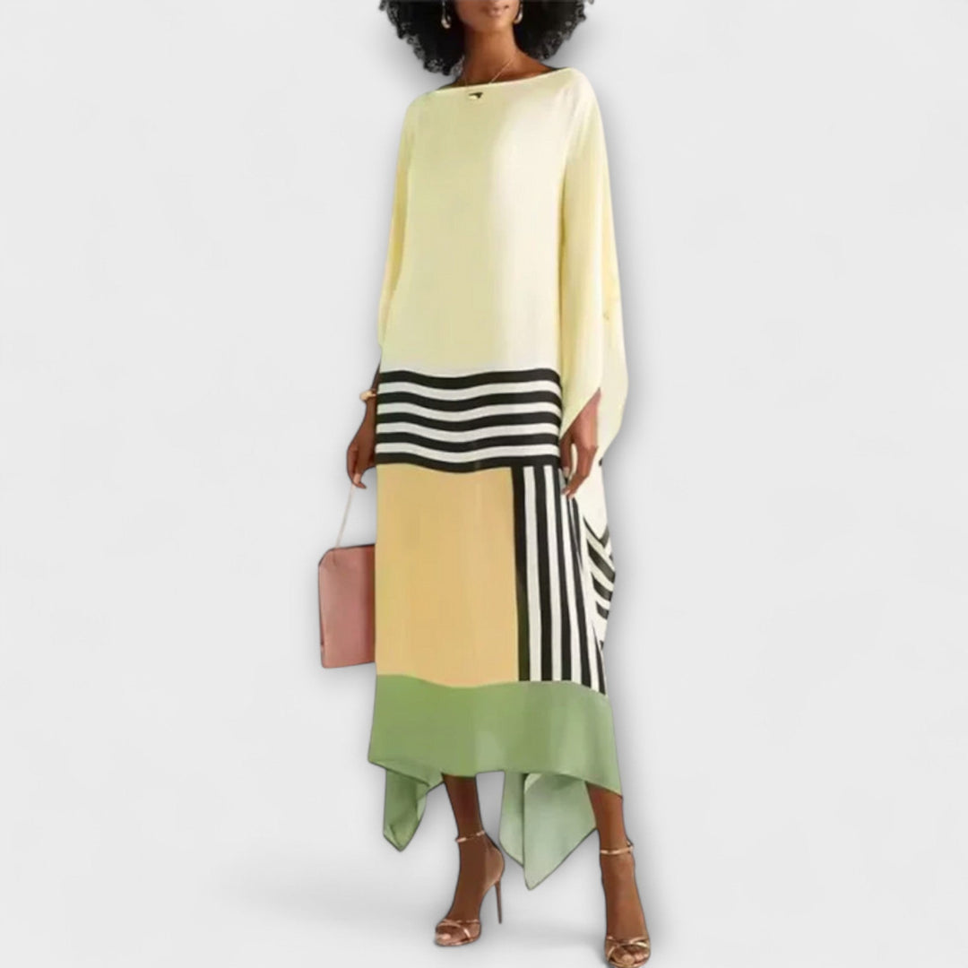 Elenora - Geometrijski kaftan s ležernim krojem