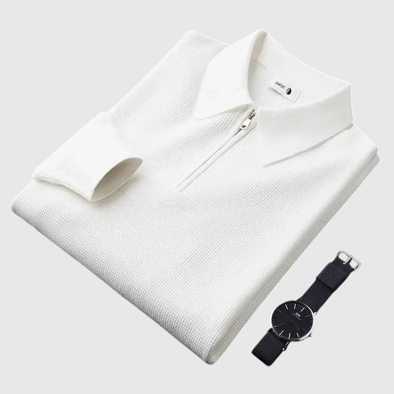 Libuše - Elegantna muška majica s patentnim zatvaračem