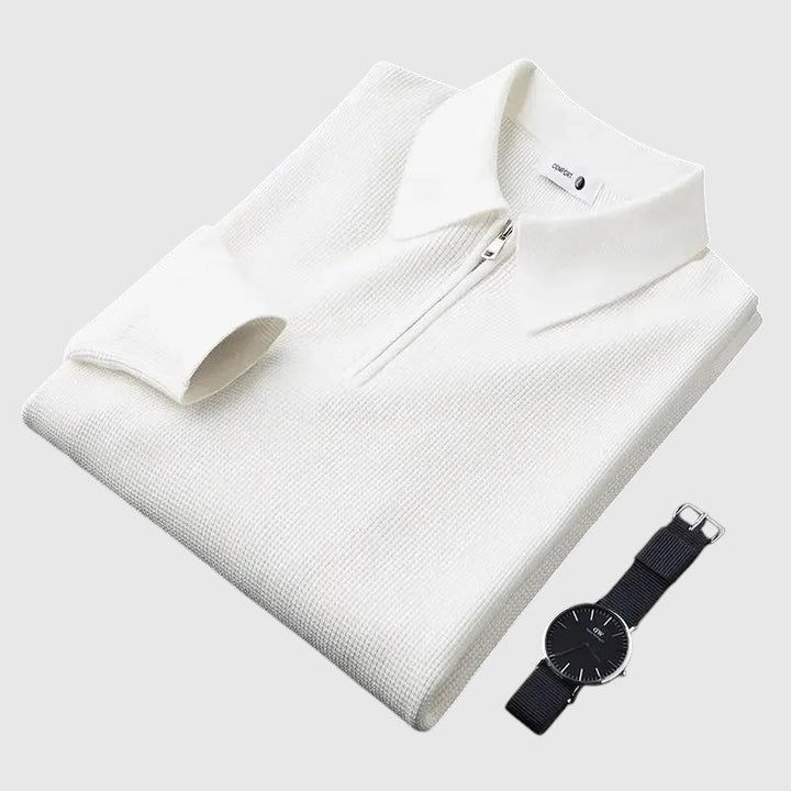 Libuše - Elegantna muška majica s patentnim zatvaračem