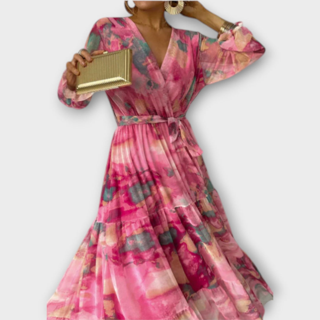 Evelyn - Maxi haljina Aquarelle Dream