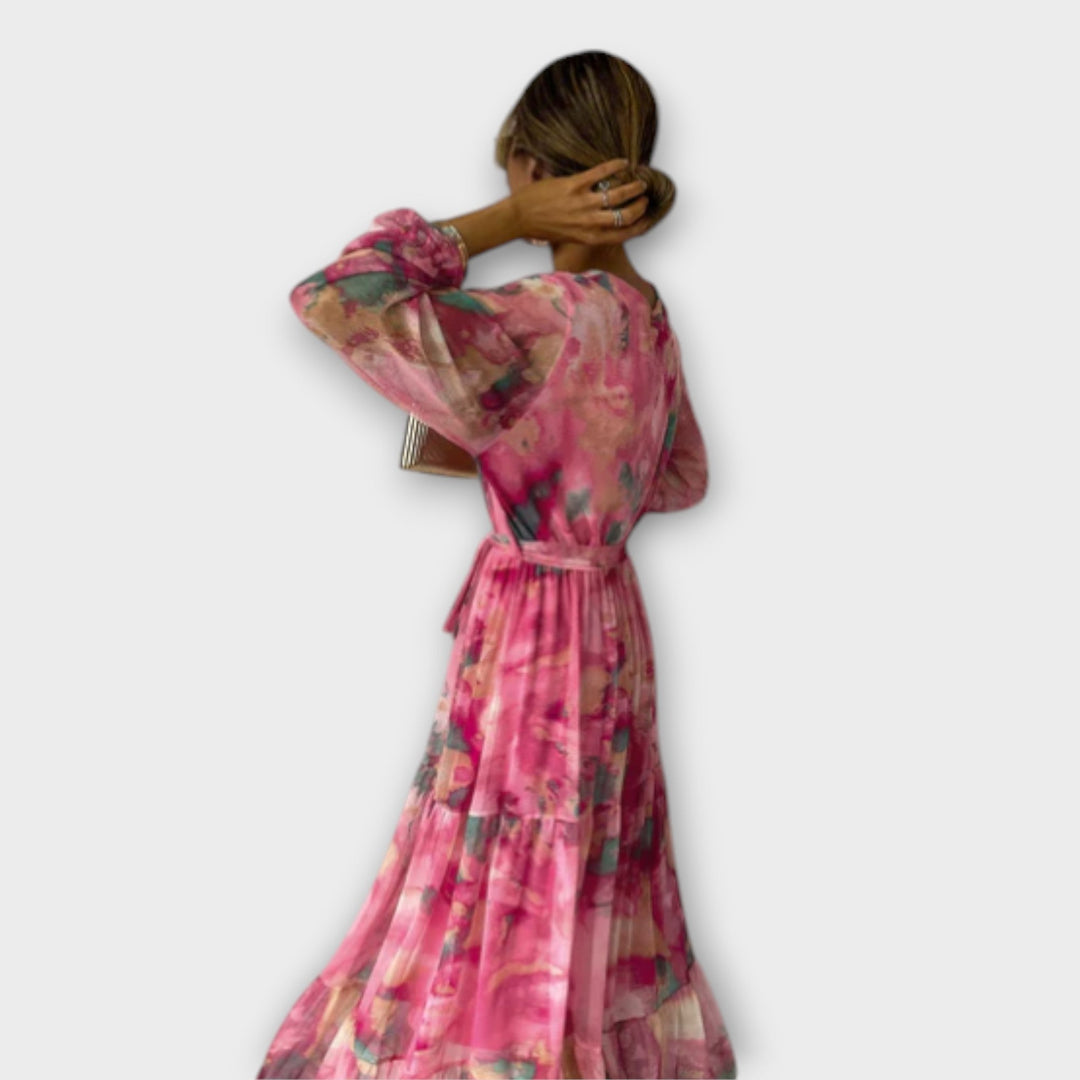 Evelyn - Maxi haljina Aquarelle Dream