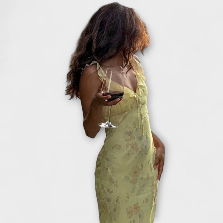 Kryptografski cvjetni uzorak Maxi haljina