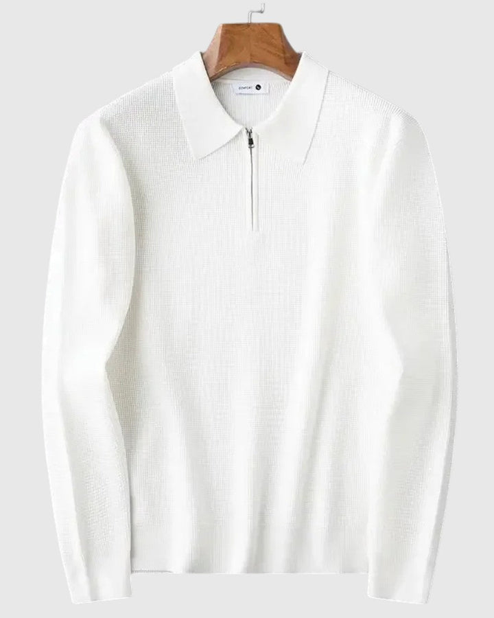 Libuše - Elegantna muška majica s patentnim zatvaračem