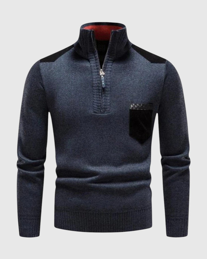 Libuše - Pulover od vune s patentnim zatvaračem