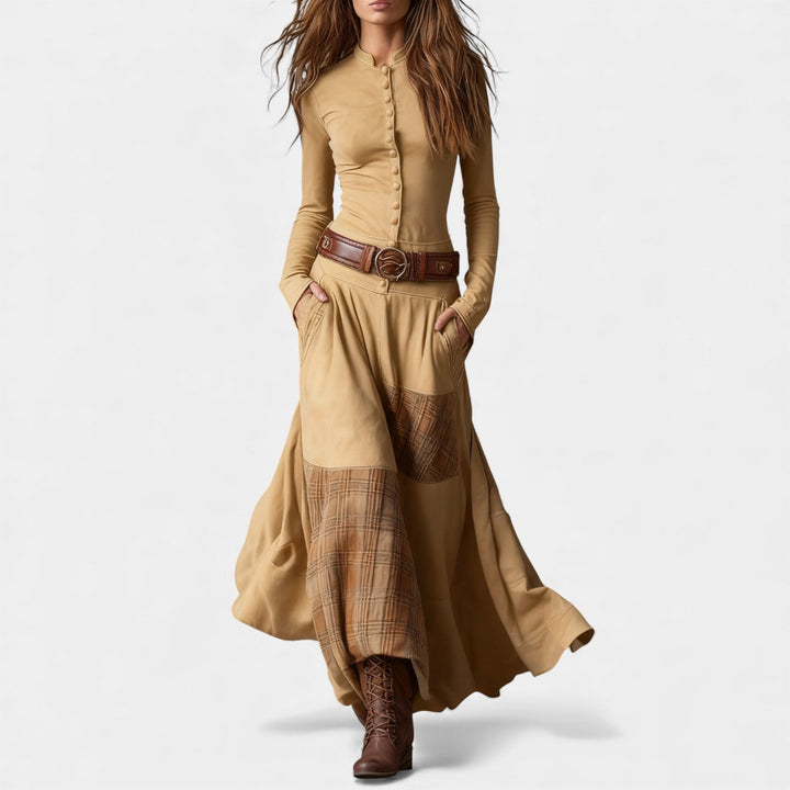 Helena – Vintage maxi haljina