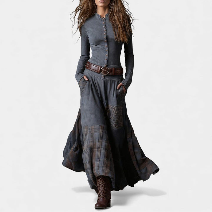 Helena – Vintage maxi haljina