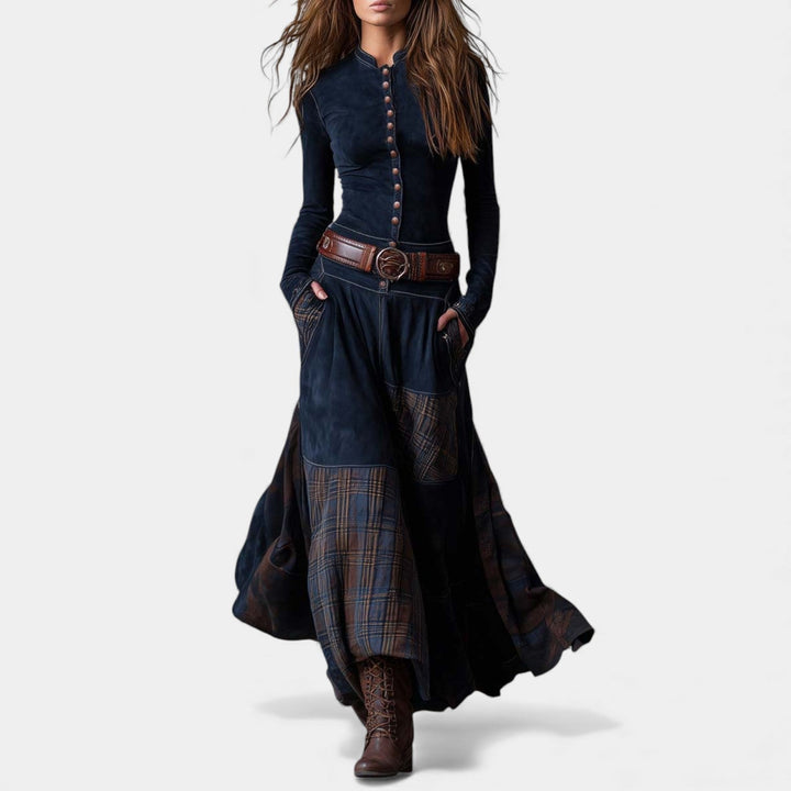 Helena – Vintage maxi haljina