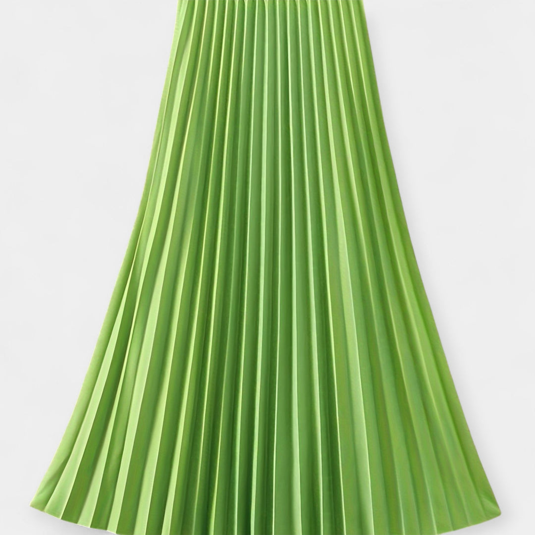 Veronika - Duga plisirana satenska suknja