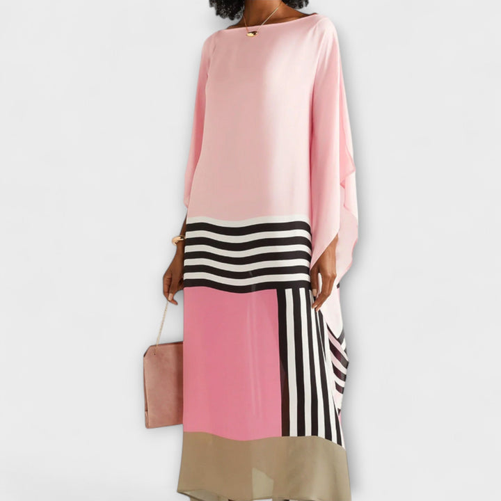 Elenora - Geometrijski kaftan s ležernim krojem