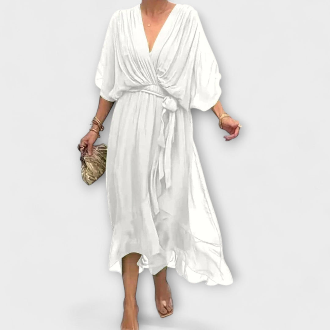 Amoura - Šifonske haljine s V izrezom