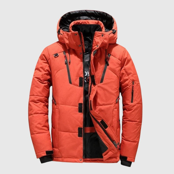 André – Padded jakna s kapuljačom i tehničkim detaljima