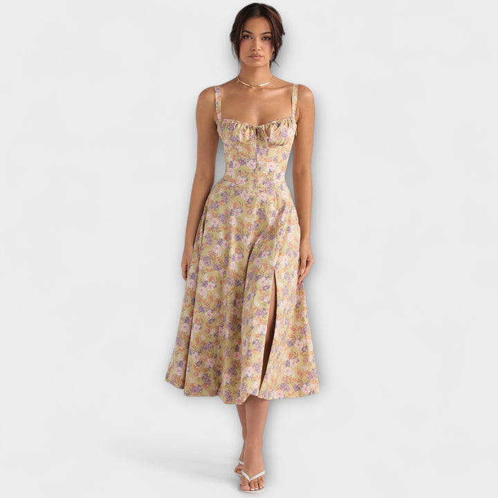 Zipporas - Prilagođena haljina s modernim proljetnim cvjetnim uzorkom