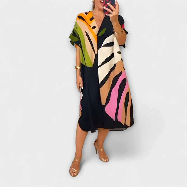 Roos - Ležerne haljine s printom lišća