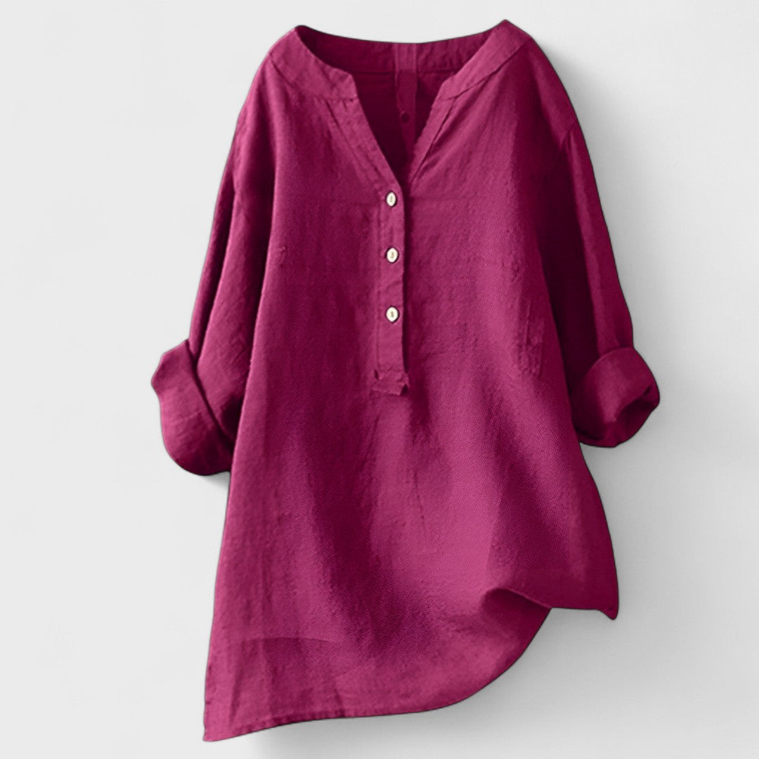 Freja - Udobna Košulja s Gumbima