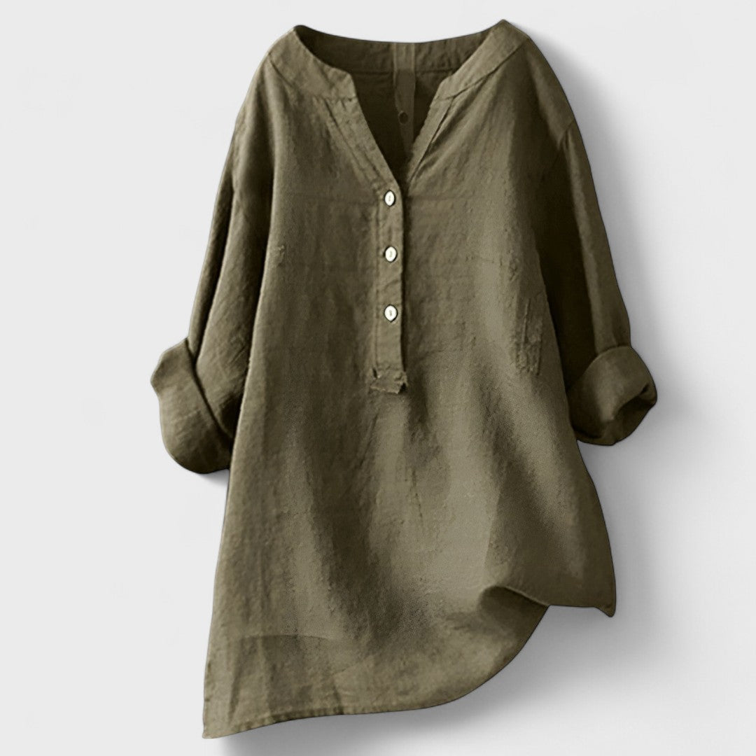 Freja - Udobna Košulja s Gumbima