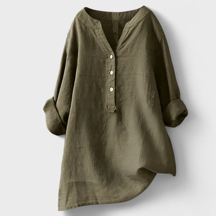 Freja - Udobna Košulja s Gumbima