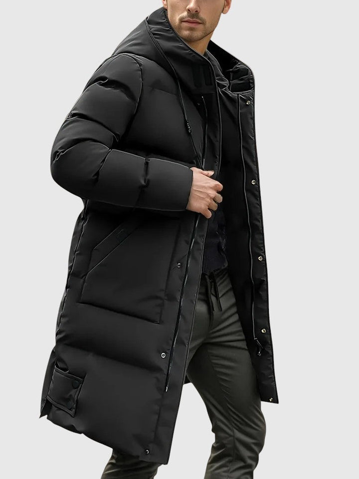 Jan – Podložena duga jakna s kapuljačom