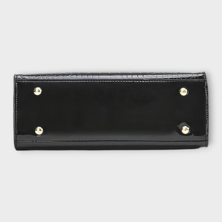 Cécile. - Sjajna torbica s uzorkom krokodila