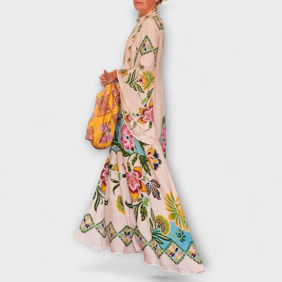 Lisa - Elegantne maxi haljine s cvjetnim uzorkom i ležernim dizajnom