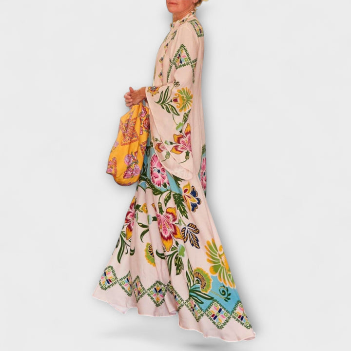 Lisa - Elegantne maxi haljine s cvjetnim uzorkom i ležernim dizajnom