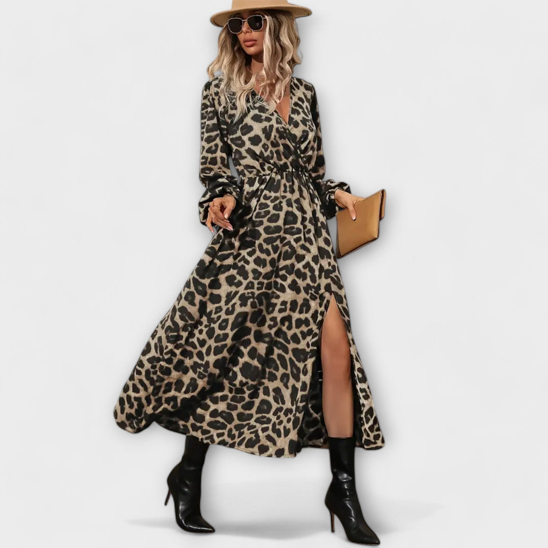 Natalie - Stilske haljine s leopard printom