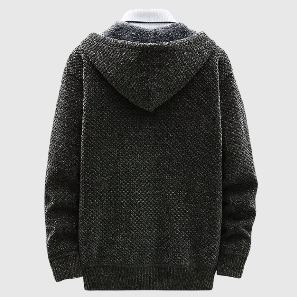 Mojmír – Pleteni plašt s kapuljačom