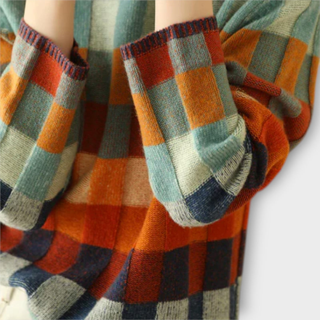 Erika – Pulover s patchwork uzorkom