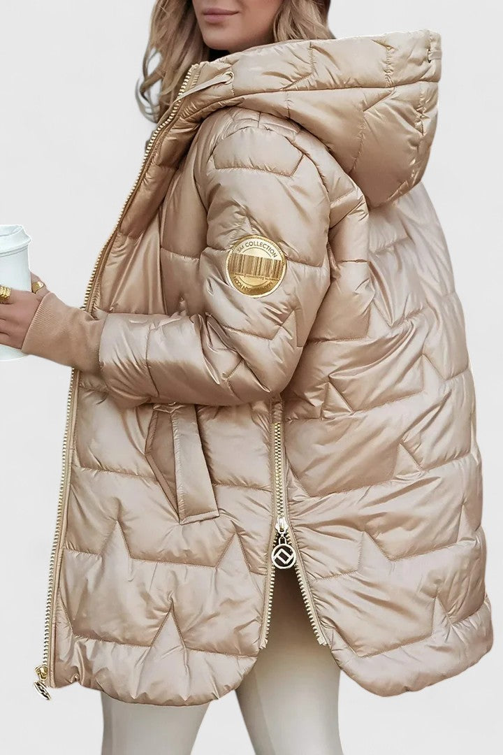 Neja – Duga pufast jakna s kapuljačom