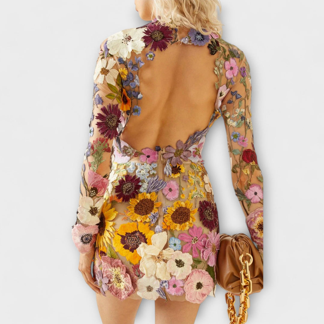 Dolores - Haljina s 3D cvjetnim uzorkom