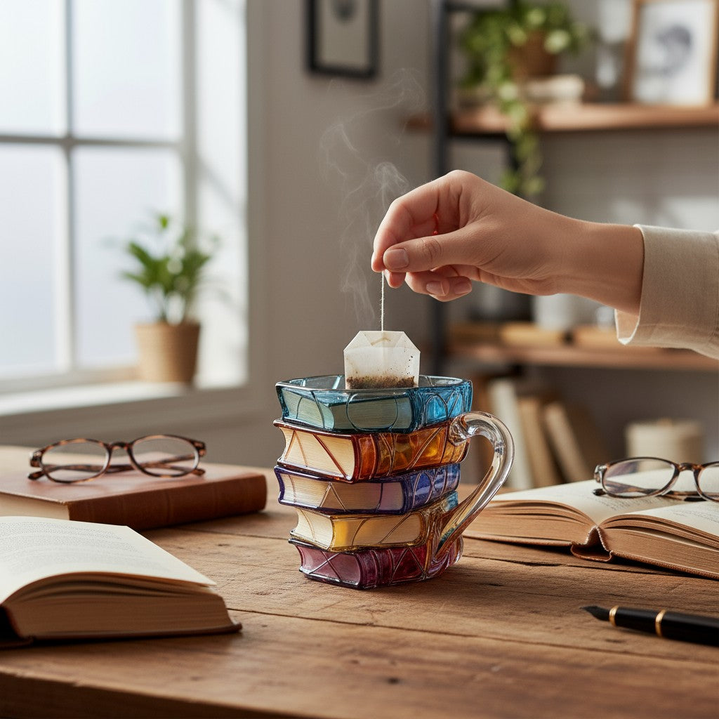 Amélie Ručno Izrađena 3D Šolja u Obliku Knjige za Poklon