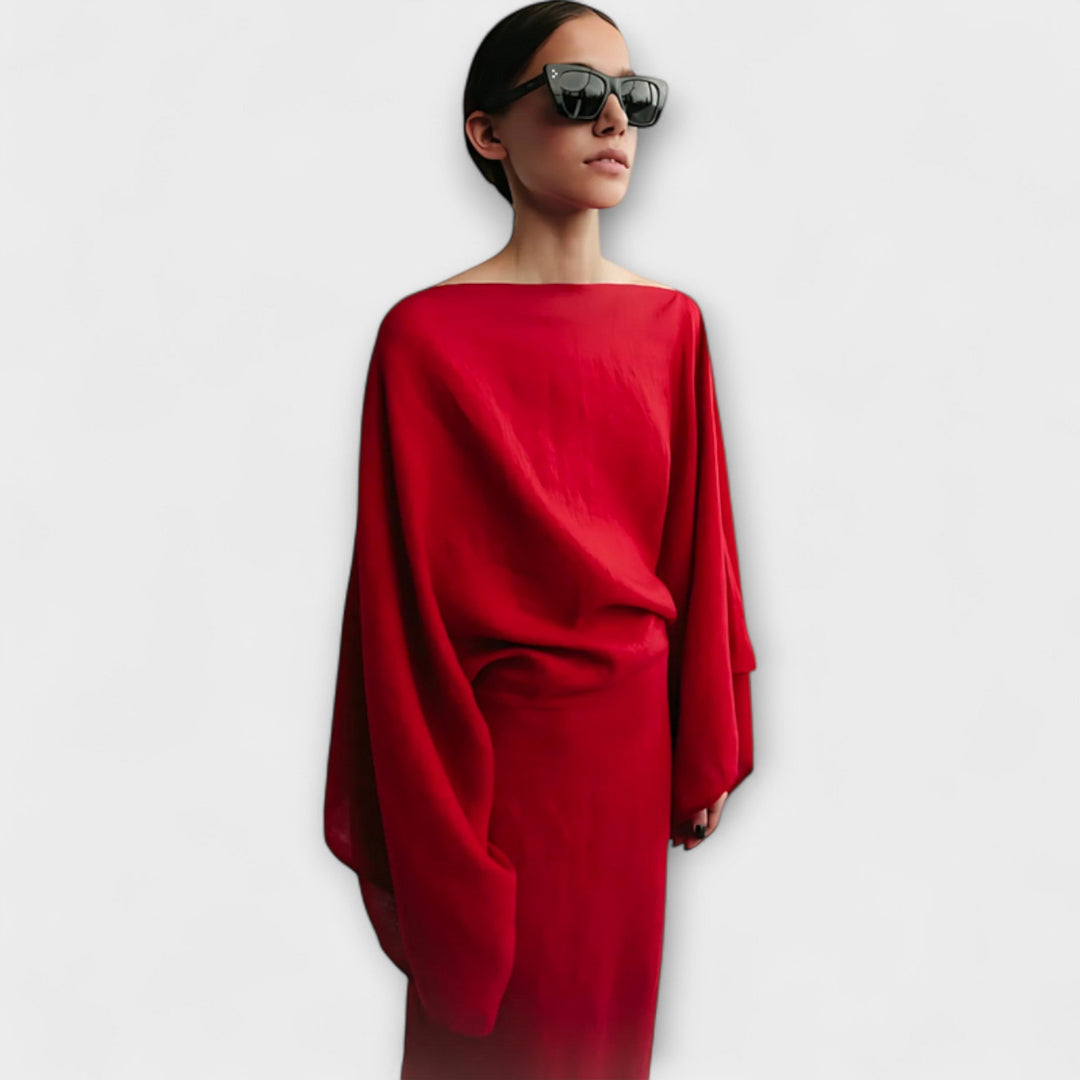 Dana - Kimono haljina izrađena od lana i pamuka