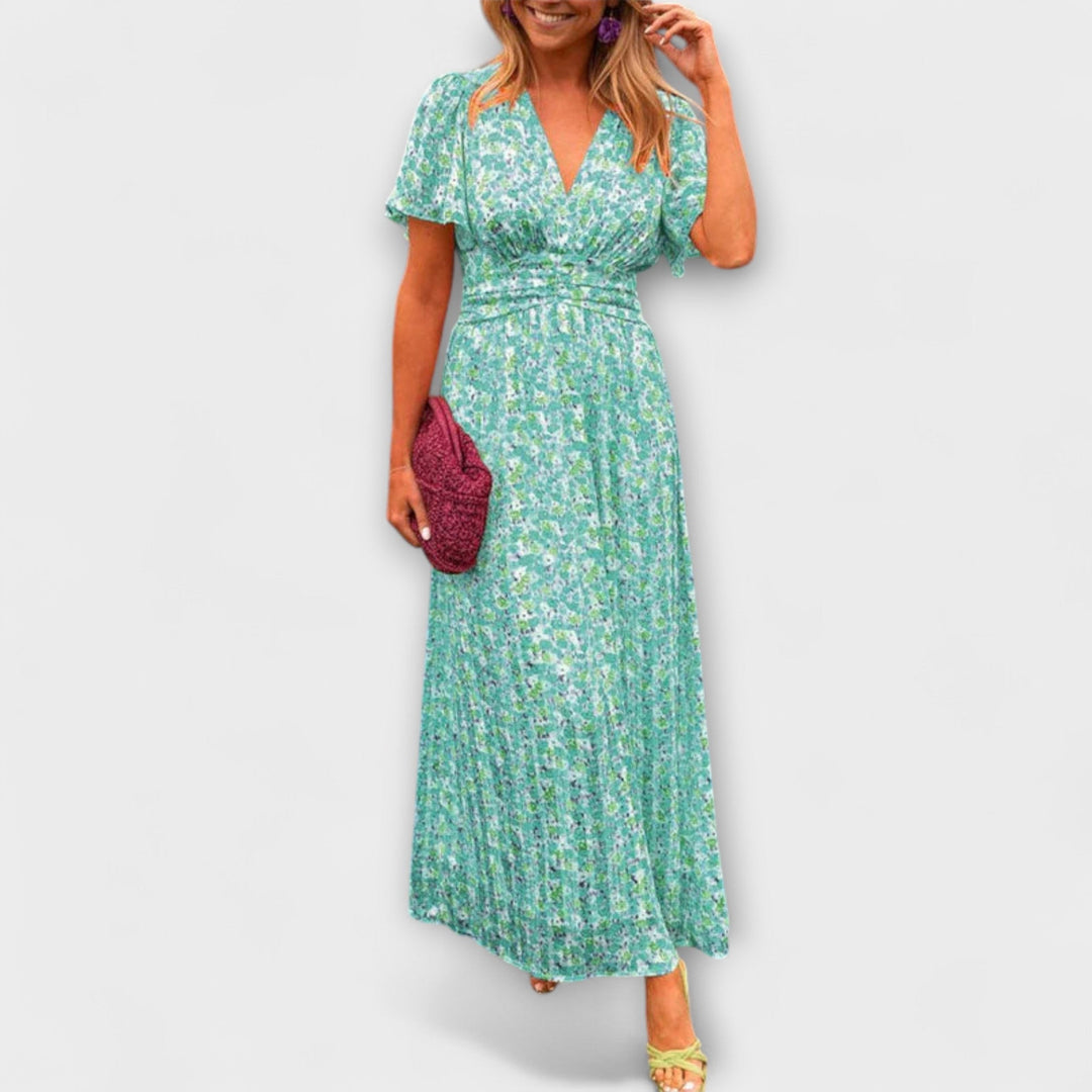 Elsie - Klasična haljina s V izrezom