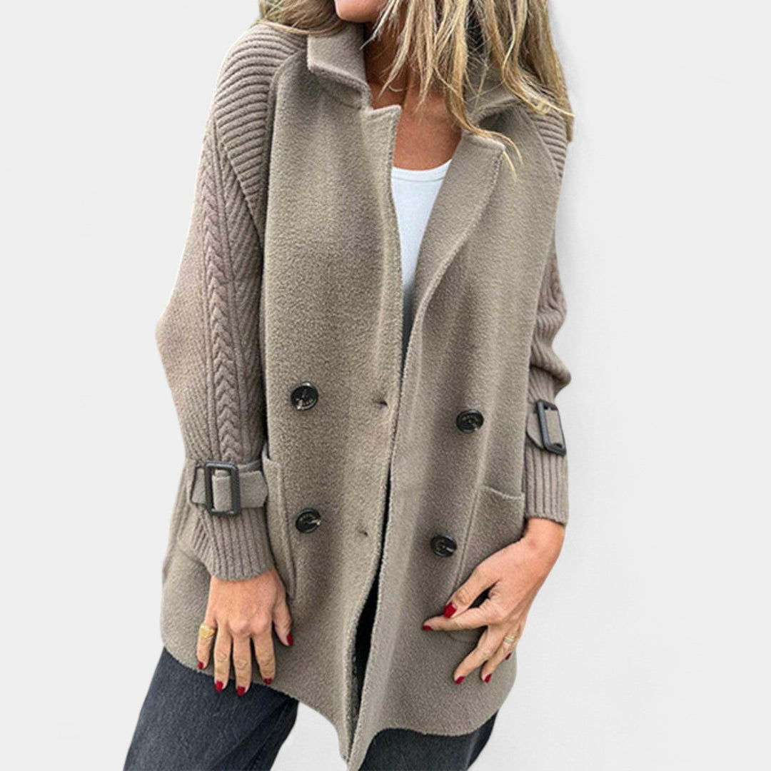 Majda - Srednje dug kaput s dvostrukim kopčanjem