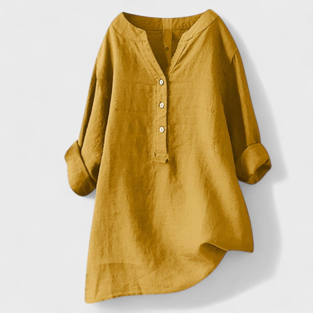 Freja - Udobna Košulja s Gumbima