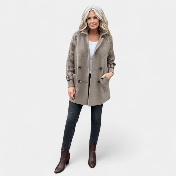 Majda - Srednje dug kaput s dvostrukim kopčanjem