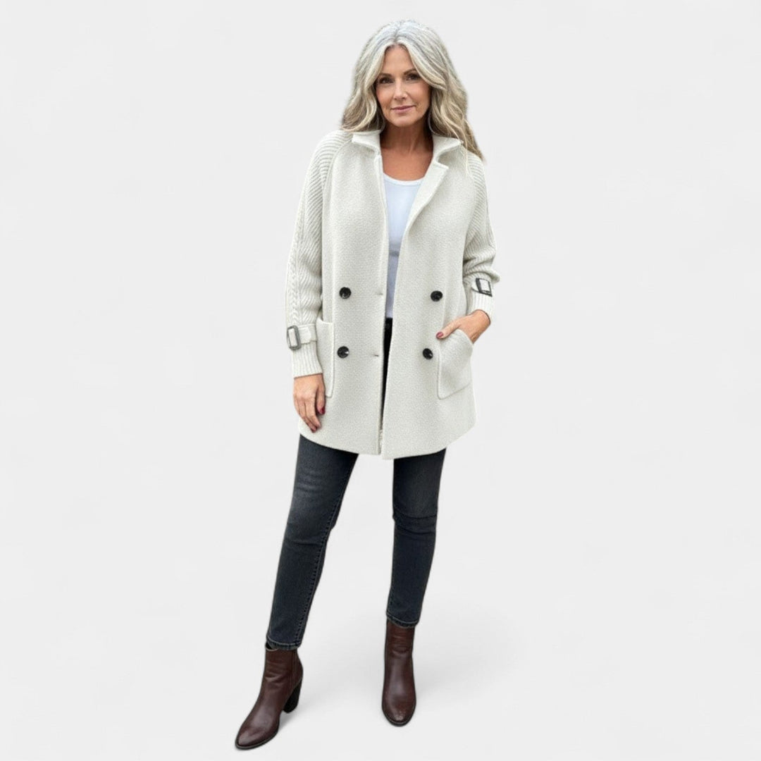 Majda - Srednje dug kaput s dvostrukim kopčanjem