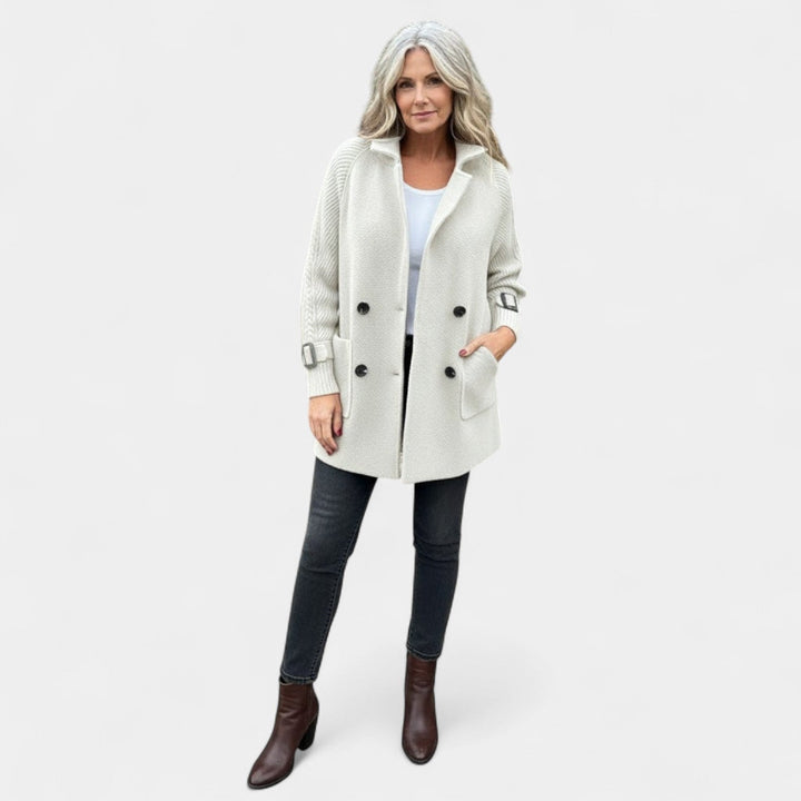 Majda - Srednje dug kaput s dvostrukim kopčanjem