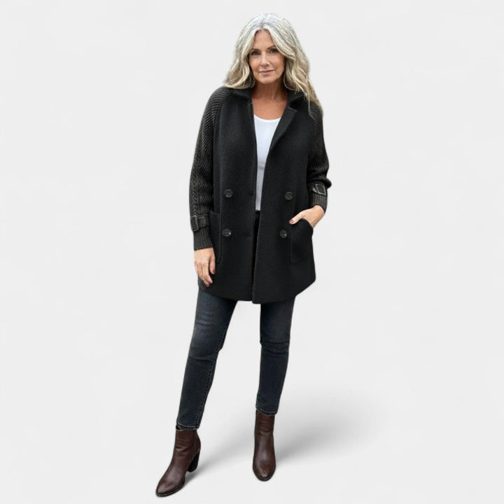 Majda - Srednje dug kaput s dvostrukim kopčanjem